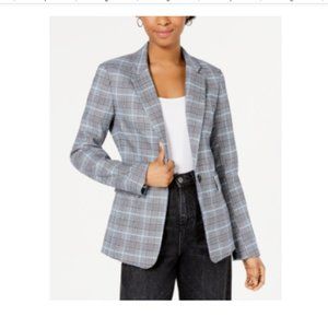 1.State Blue Plaid Women's Size 2 Blazer